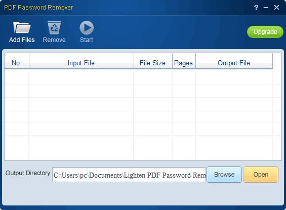 Lighten PDF Password Remover下载,解密软件,PDF解密,pdf工具